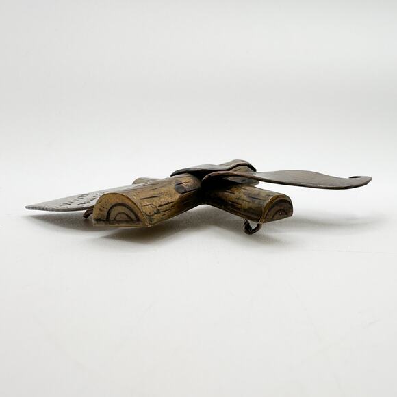 Heart's Desire Mixed Metal Brooch Silver Brass Copper Handmade Signed Collz - Picture 9 of 13